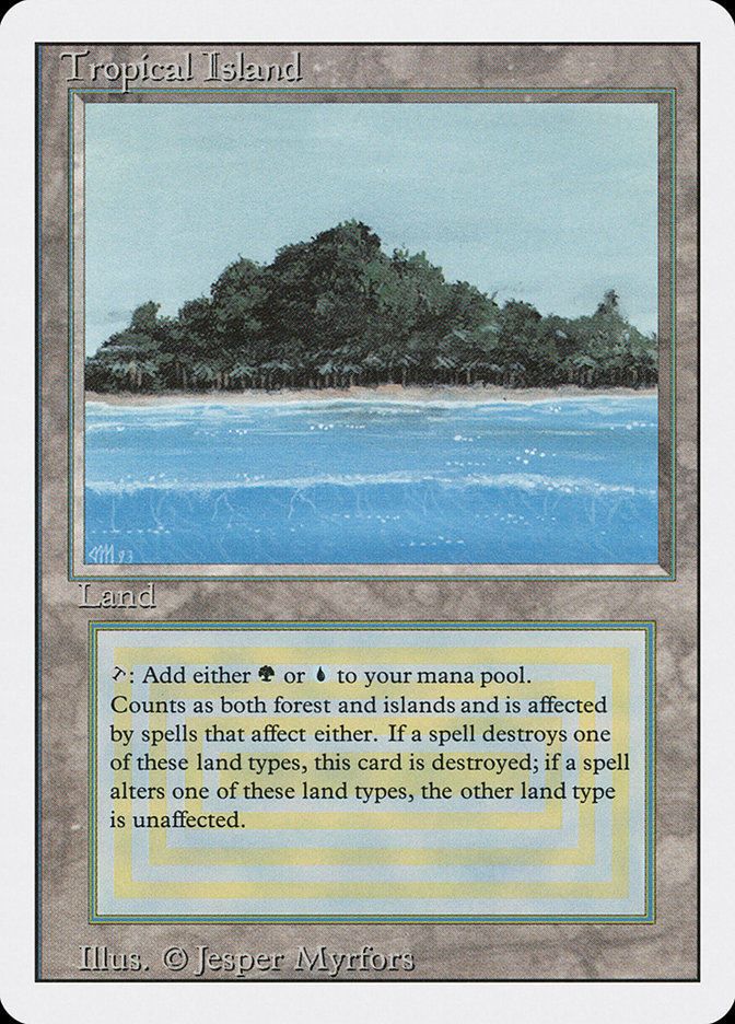 Tropical Island - Revised Edition - Magic: The Gathering