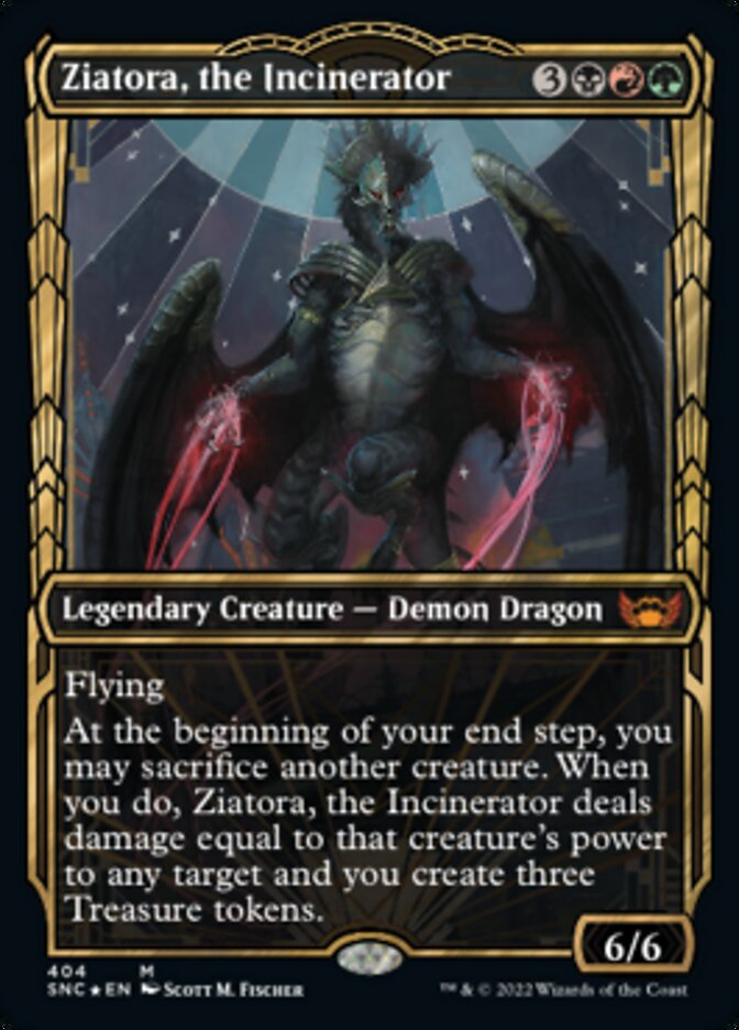 Ziatora, the Incinerator (Showcase Golden Age Gilded Foil)