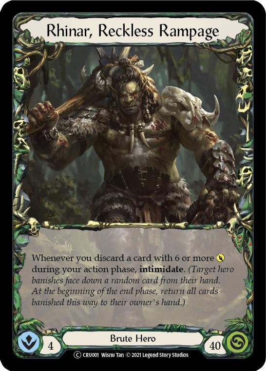 An Introduction to Rhinar, Reckless Rampage | TCGplayer