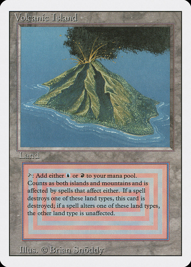 Volcanic Island - Revised Edition - Magic: The Gathering