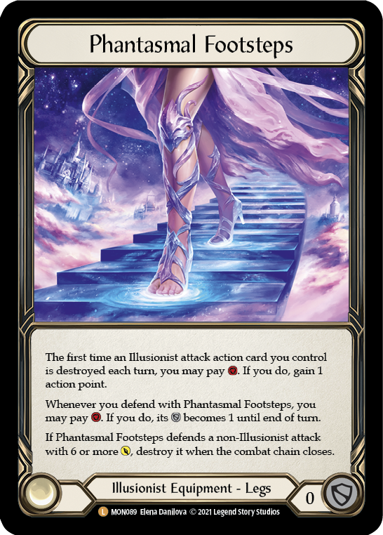 Phantasmal Footsteps Cold Foil 1St Edition Monarch Flesh and