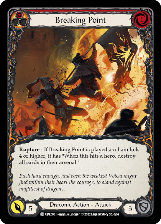 UPR100-RF Stoke the Flames Card - Flesh and Blood TCG