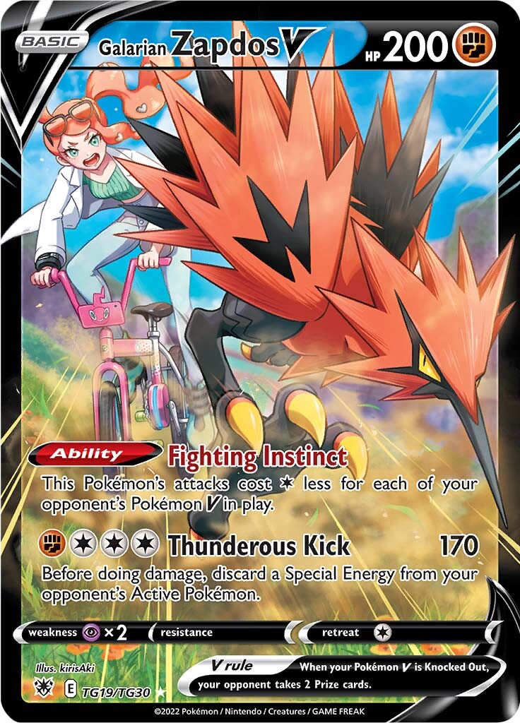 Galarian Zapdos V (TG19/TG30)